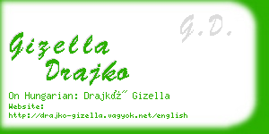 gizella drajko business card